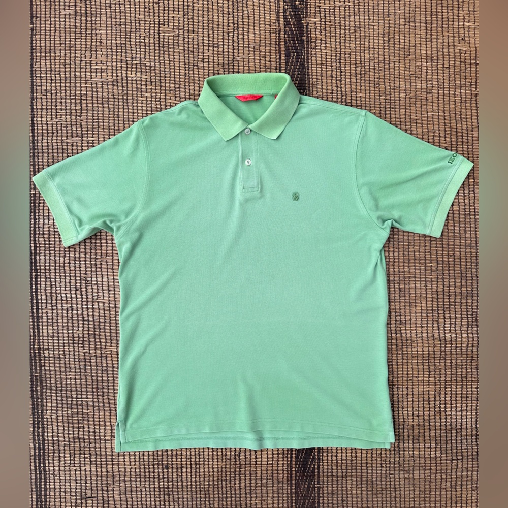Vintage IZOD Polo. Green with green logo. Size medium.